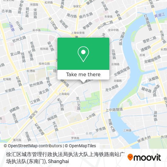 徐汇区城市管理行政执法局执法大队上海铁路南站广场执法队(东南门) map