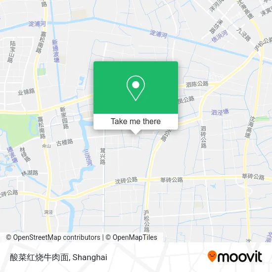 酸菜红烧牛肉面 map