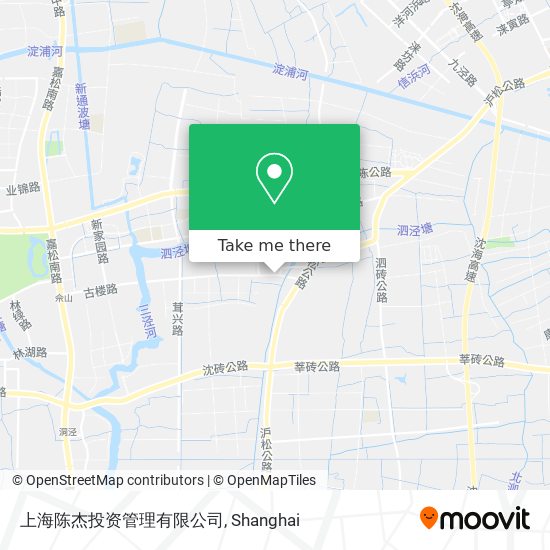 上海陈杰投资管理有限公司 map