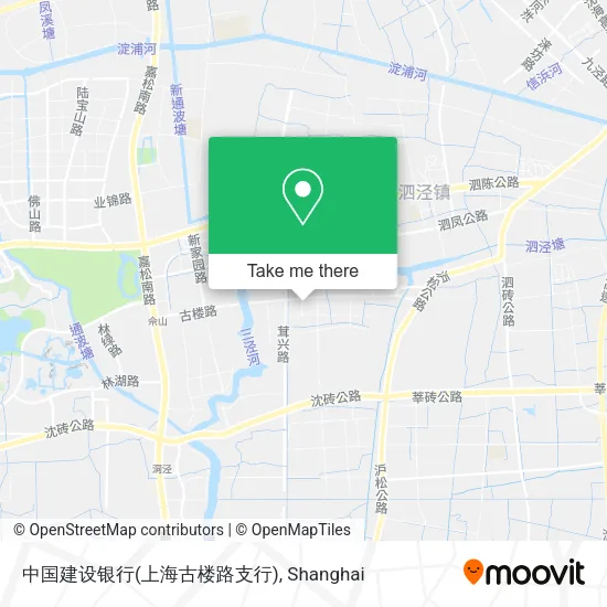 中国建设银行(上海古楼路支行) map