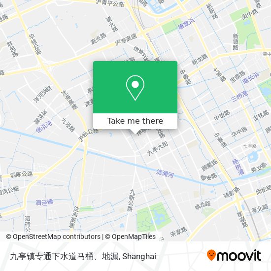 九亭镇专通下水道马桶、地漏 map
