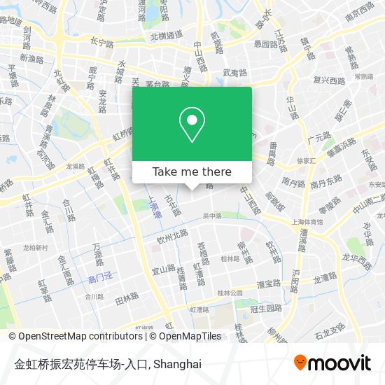 金虹桥振宏苑停车场-入口 map