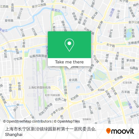 上海市长宁区新泾镇绿园新村第十一居民委员会 map