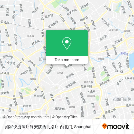 如家快捷酒店静安陕西北路店-西北门 map