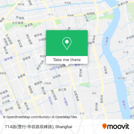 714路(曹行-华容路双峰路) map