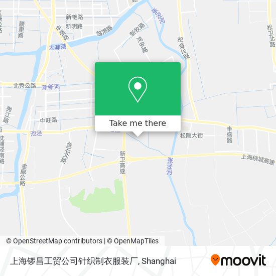 上海锣昌工贸公司针织制衣服装厂 map