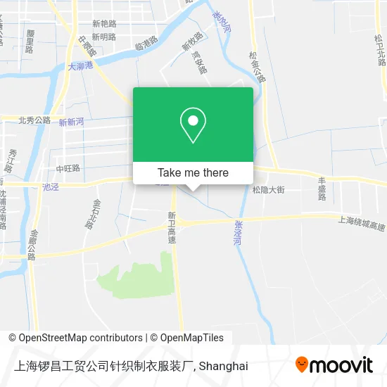 上海锣昌工贸公司针织制衣服装厂 map