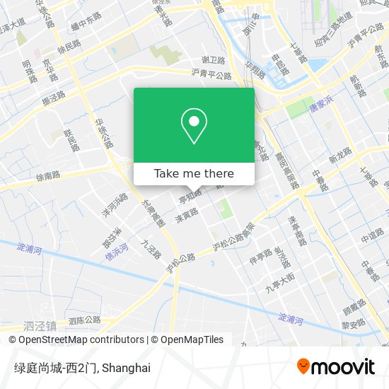 绿庭尚城-西2门 map