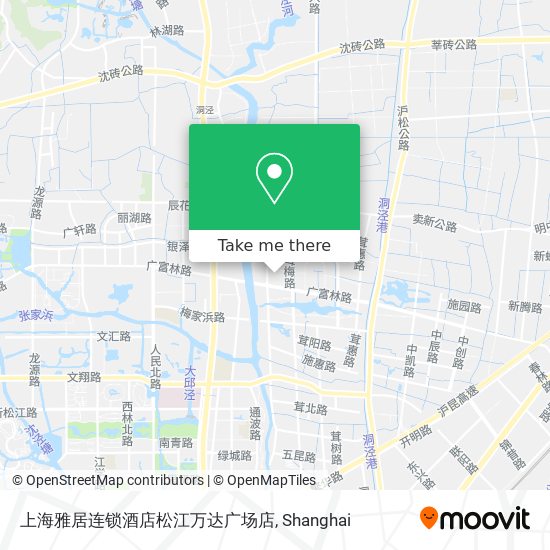 上海雅居连锁酒店松江万达广场店 map