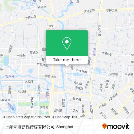 上海音速影视传媒有限公司 map