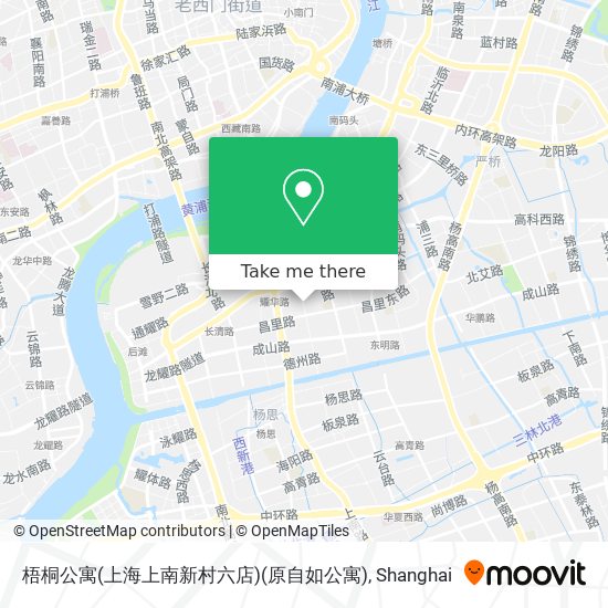 梧桐公寓(上海上南新村六店)(原自如公寓) map