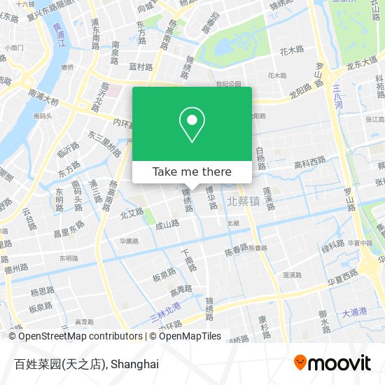 百姓菜园(天之店) map