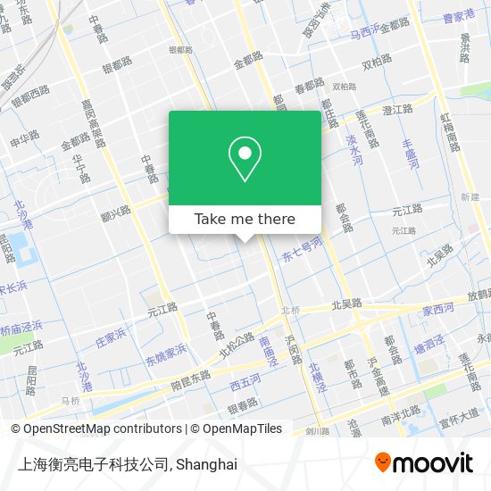 上海衡亮电子科技公司 map