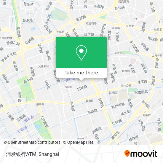 浦发银行ATM map