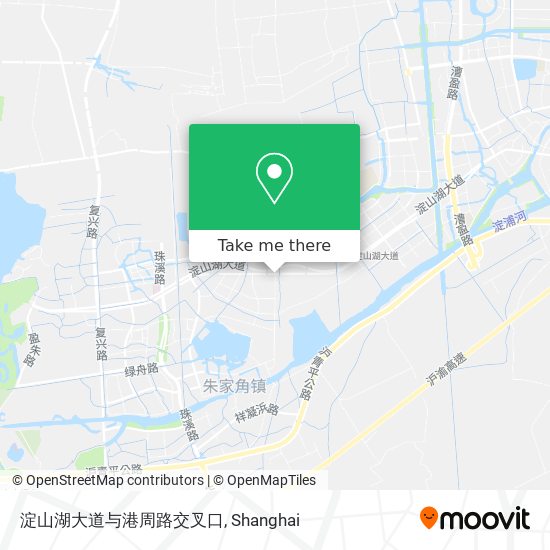淀山湖大道与港周路交叉口 map