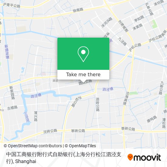 中国工商银行附行式自助银行(上海分行松江泗泾支行) map