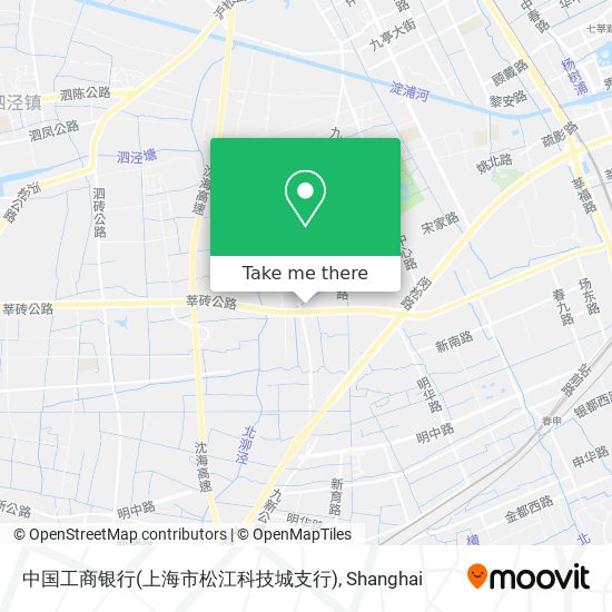 中国工商银行(上海市松江科技城支行) map
