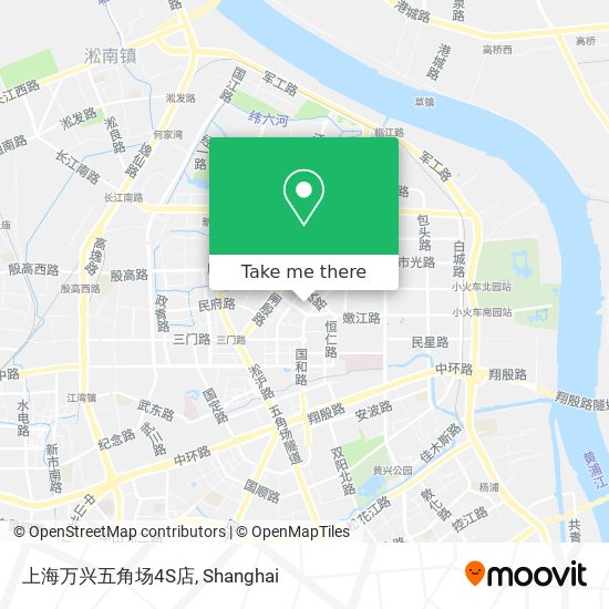 上海万兴五角场4S店 map