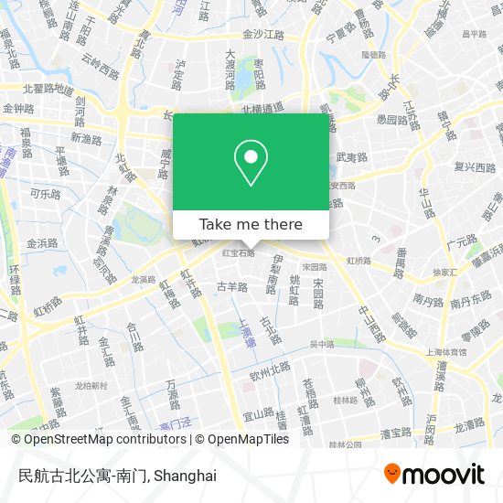民航古北公寓-南门 map