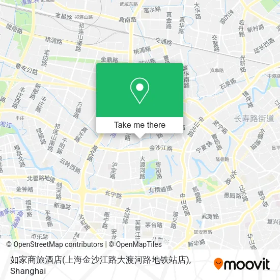 如家商旅酒店(上海金沙江路大渡河路地铁站店) map