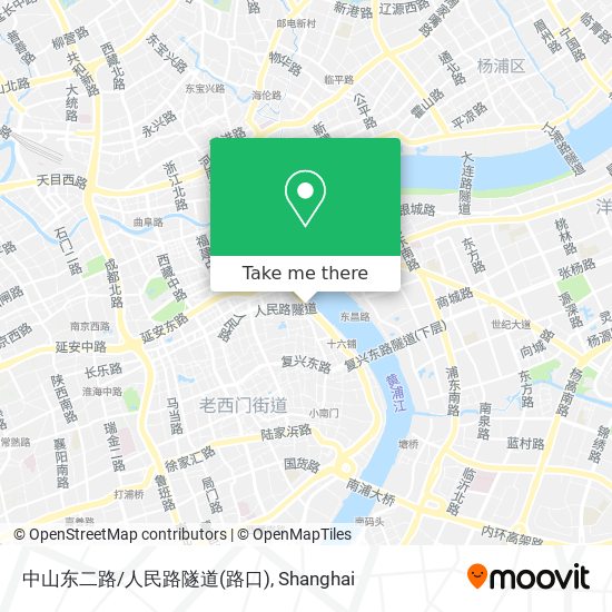 中山东二路/人民路隧道(路口) map