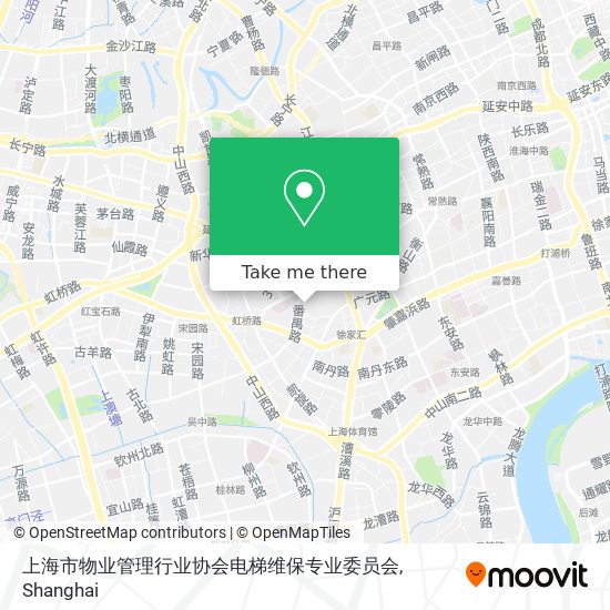 上海市物业管理行业协会电梯维保专业委员会 map