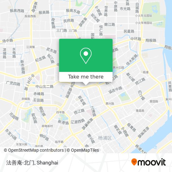法善庵-北门 map