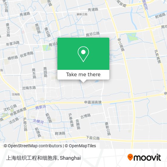 上海组织工程和细胞库 map