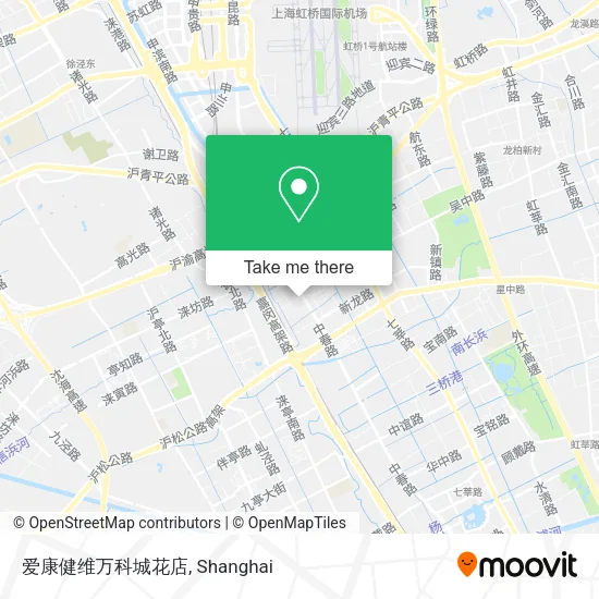 爱康健维万科城花店 map