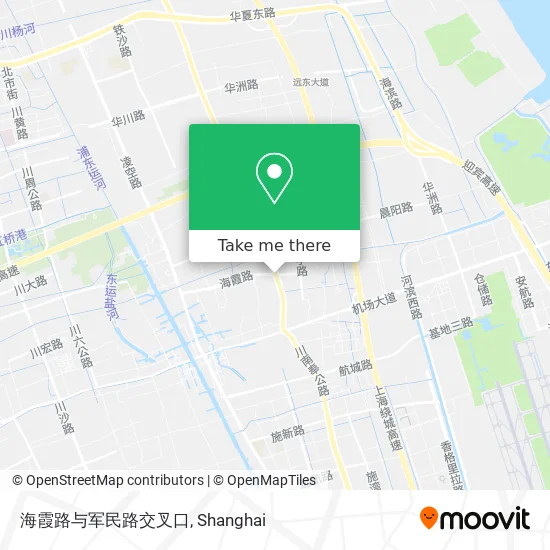 海霞路与军民路交叉口 map