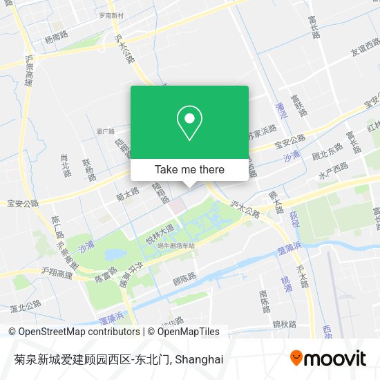 菊泉新城爱建顾园西区-东北门 map