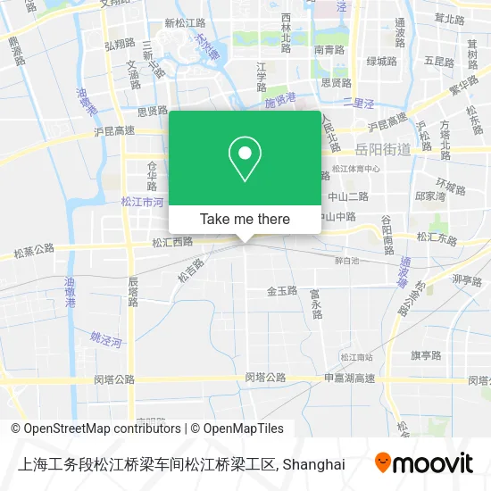 上海工务段松江桥梁车间松江桥梁工区 map