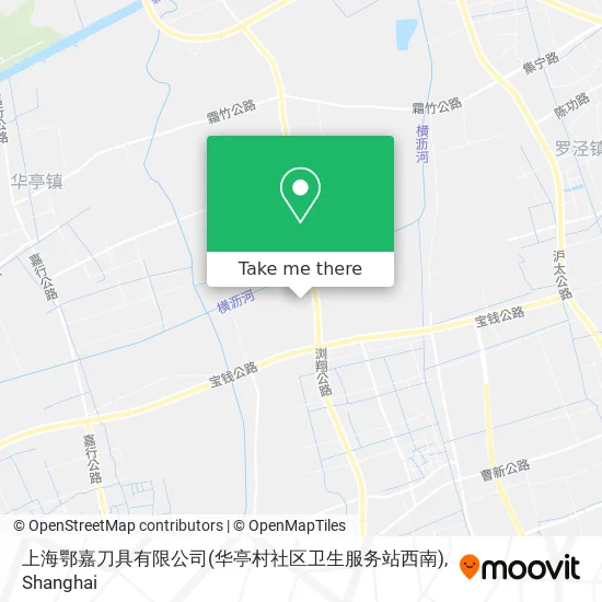 上海鄂嘉刀具有限公司(华亭村社区卫生服务站西南) map