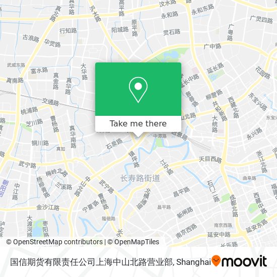 国信期货有限责任公司上海中山北路营业部 map