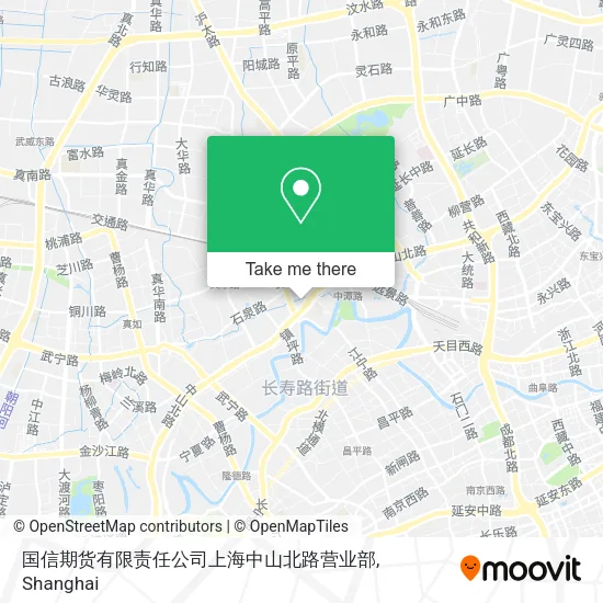 国信期货有限责任公司上海中山北路营业部 map