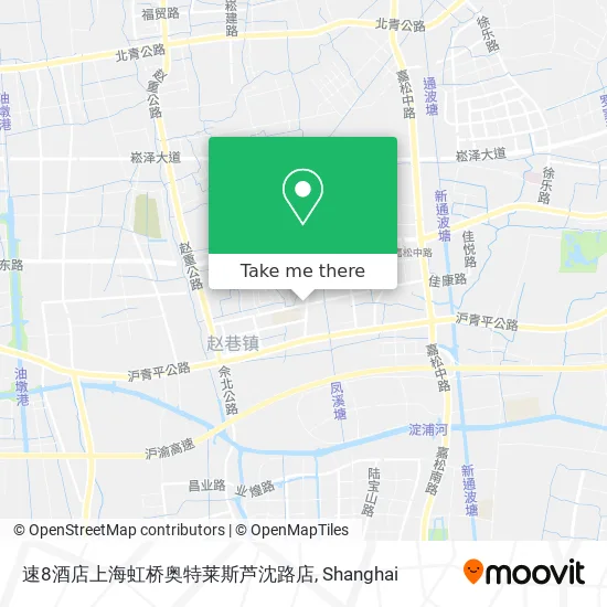 速8酒店上海虹桥奥特莱斯芦沈路店 map
