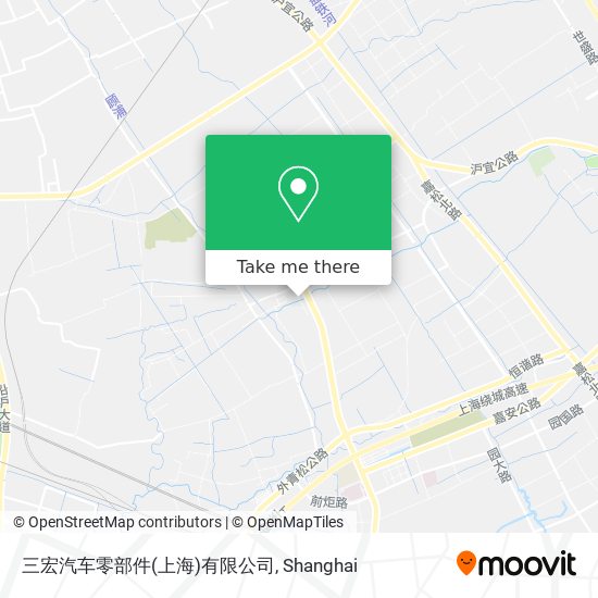 三宏汽车零部件(上海)有限公司 map