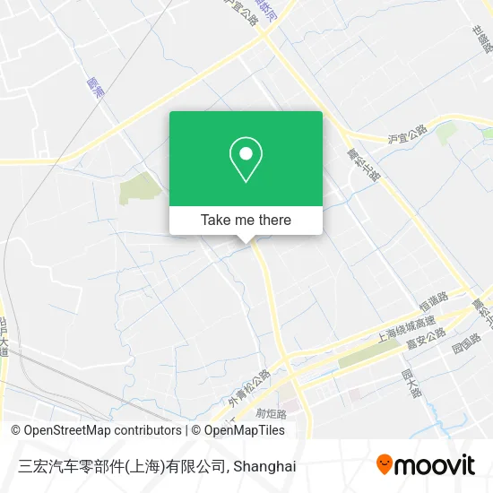 三宏汽车零部件(上海)有限公司 map