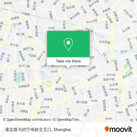 康定路与武宁南路交叉口 map