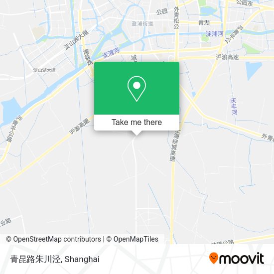 青昆路朱川泾 map