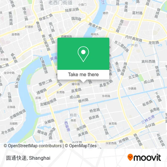 圆通快递 map