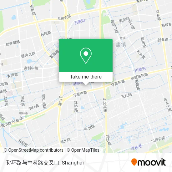 孙环路与中科路交叉口 map