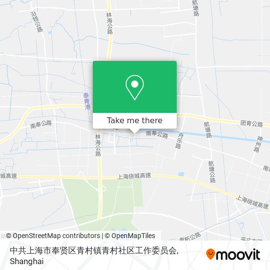 中共上海市奉贤区青村镇青村社区工作委员会 map