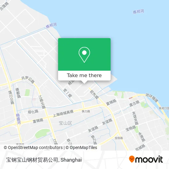 宝钢宝山钢材贸易公司 map