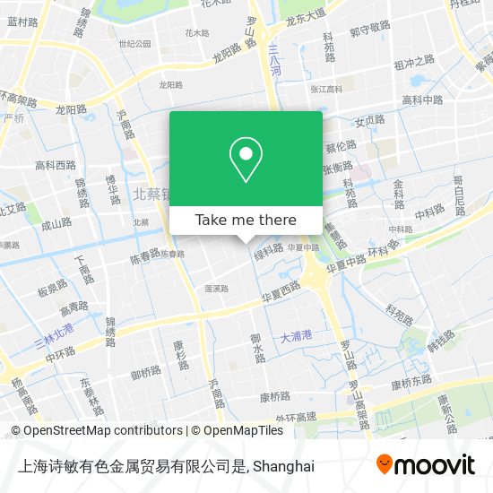 上海诗敏有色金属贸易有限公司是 map