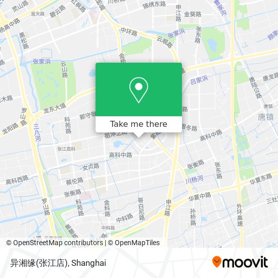 异湘缘(张江店) map