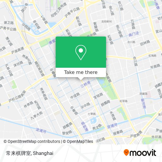 常来棋牌室 map