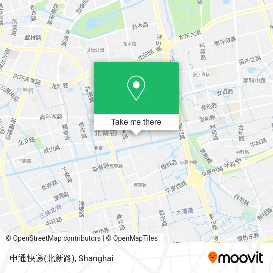 申通快递(北新路) map