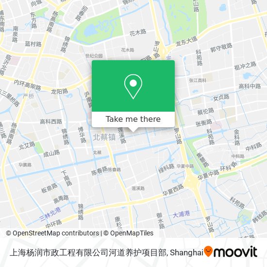 上海杨润市政工程有限公司河道养护项目部 map