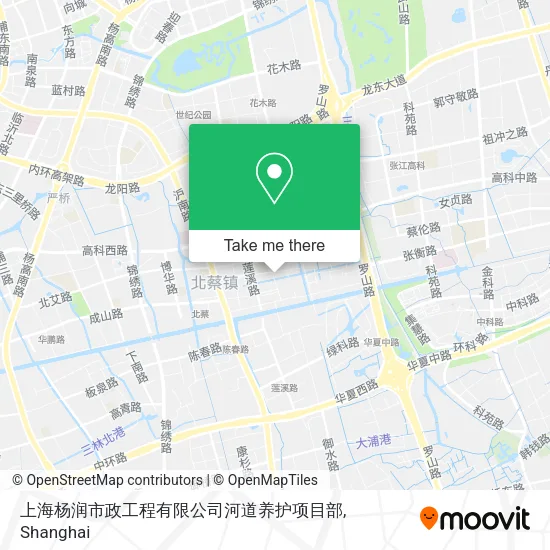 上海杨润市政工程有限公司河道养护项目部 map
